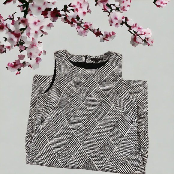 Banana Republic Black/White Sleeveless Dress - Picture 3 of 4